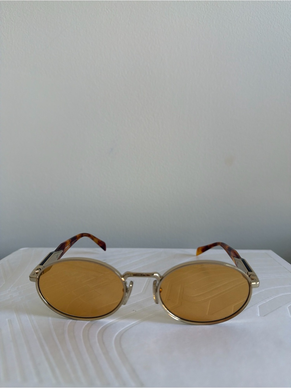 Orange Prada Sunglasses